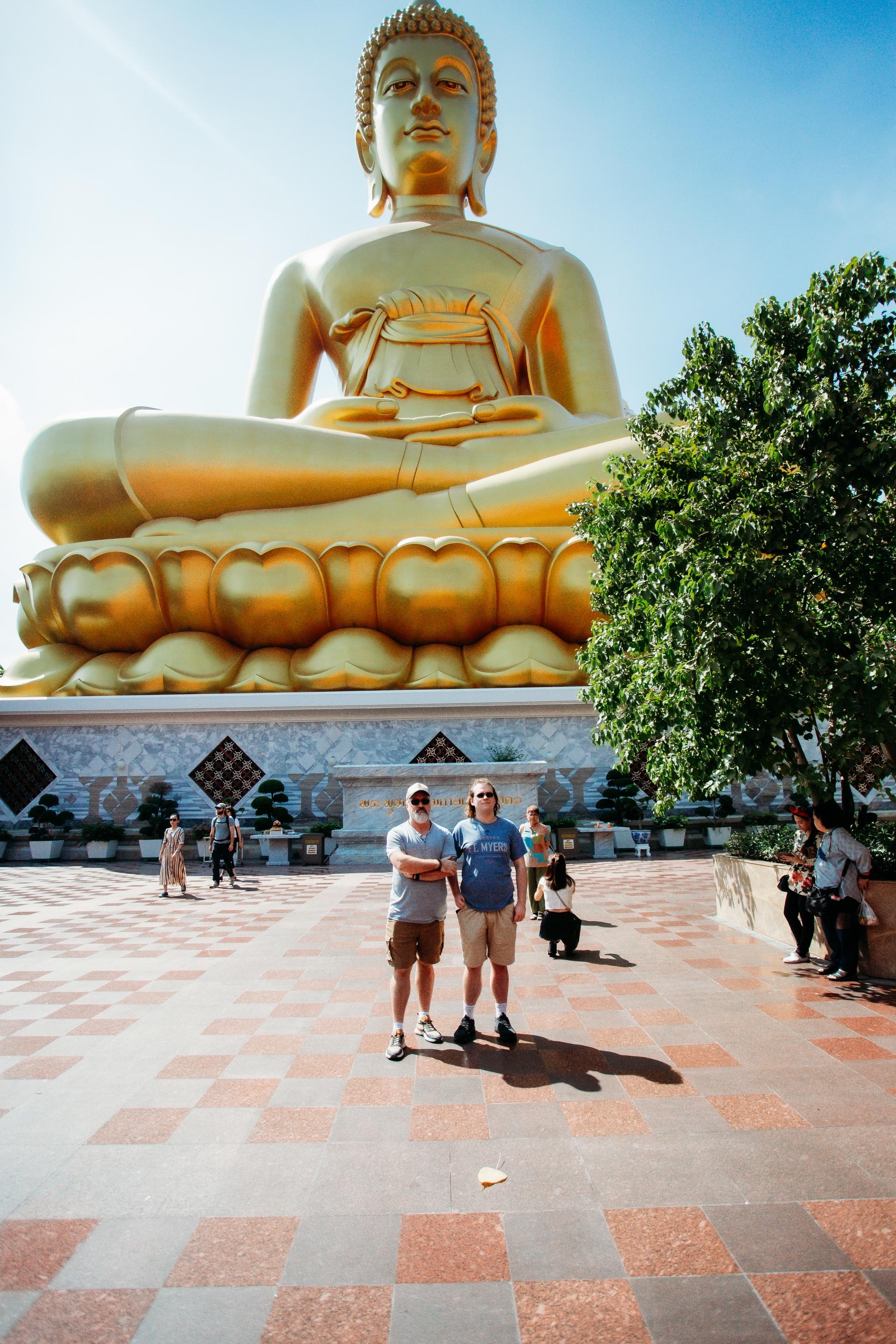 Reclining golden Buddha at Thai temple